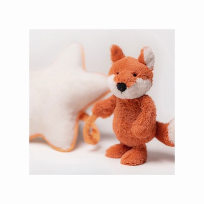 Jellycat Bashful Fox Cub Musical Pull Australia | 762590VPG